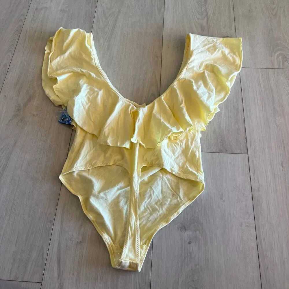 Free People Solid Matilda Bodysuit size L